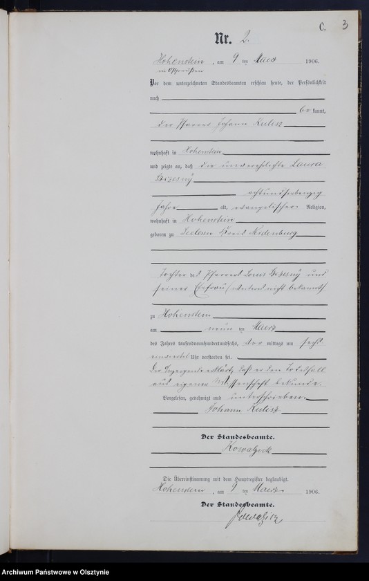 image.from.unit.number "Sterbe-Neben-Register Nr 1 - 38"