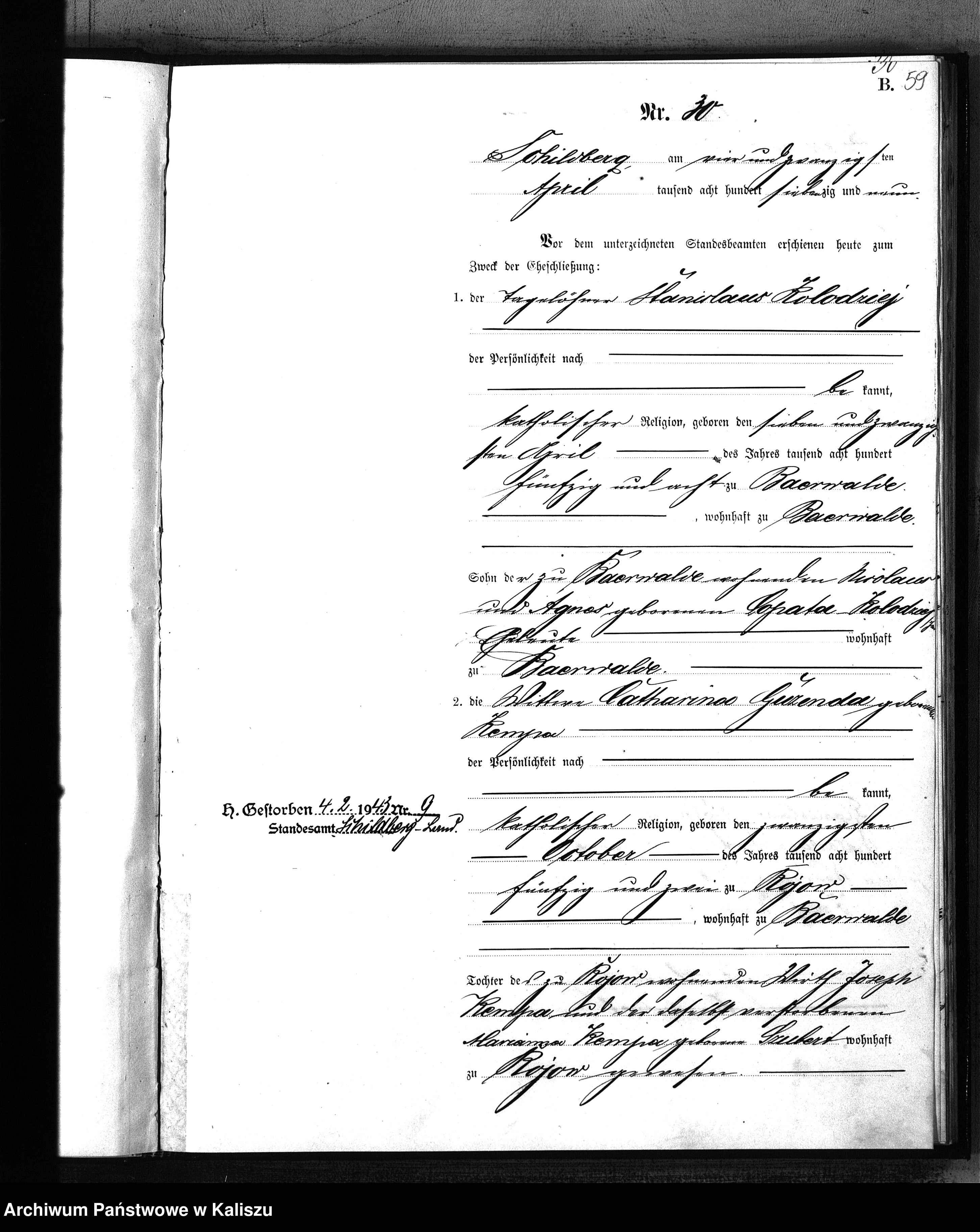 Skan z jednostki: [Księga małżeństw]