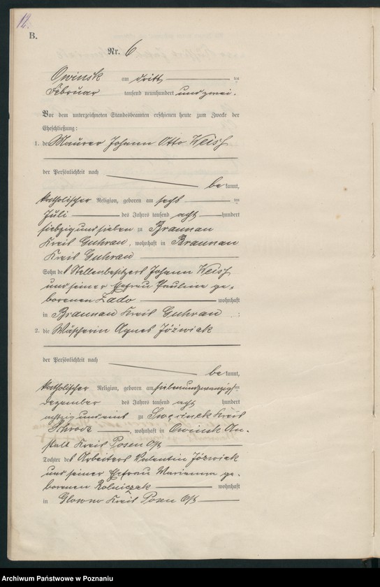 Obraz 15 z jednostki "Heiraths-Haupt-Register"