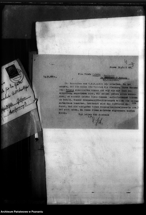 Obraz 8 z jednostki "Paul Pietz aus Sellnowo, post Weburg, Kreis Grandenz (Grudziądz)"