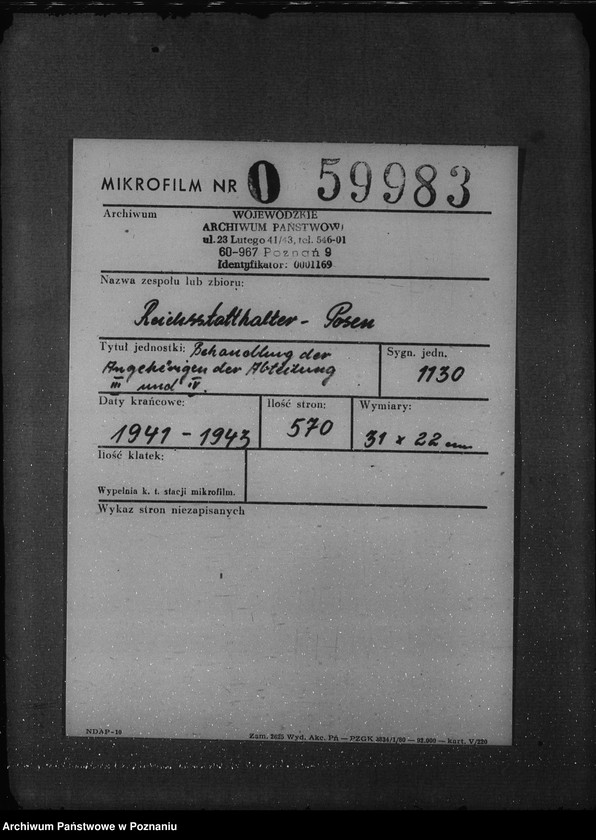 Obraz 2 z jednostki "Behandlung der angehörigen der Abteilung III und IV."