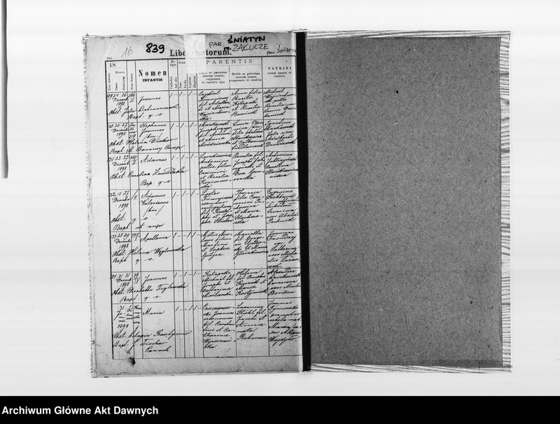 image.from.unit.number "Parafia: Śniatyn. Dekanat: Horodenka. Akta metrykalne urodzeń dla całej parafii."