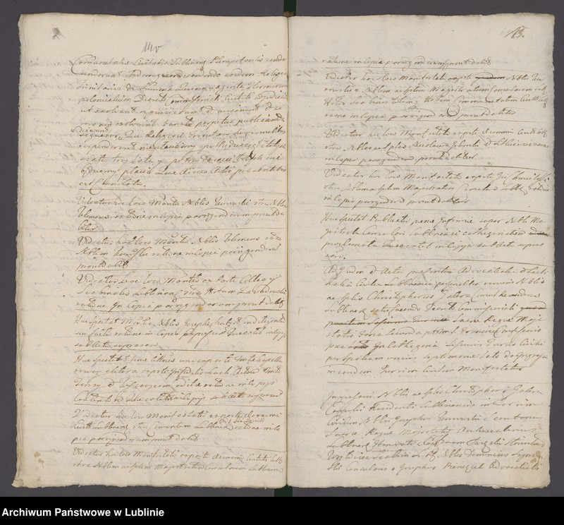 Obraz 17 z jednostki "Acta iudicii advocatialis et scabinalis civitatis SRM Lublinensis donationum, inscriptionum, roborationum, cessionum, oblatarum, relationum, manifestationum ac aliarum"