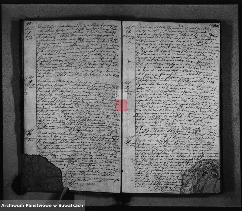 Obraz 13 z jednostki "Duplikat Aktów Urodzonych Zaślubionych i Zeiscia w Parafii Bakałarzewskiej za rok 1847"