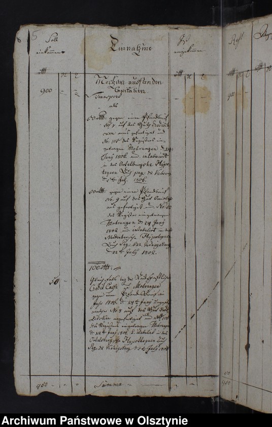 image.from.unit.number "Jahr Kirchen Rechnung der Silberbachschen Kirche aller Einnahme und Ausgabe wie auch Bau-Rechnung"