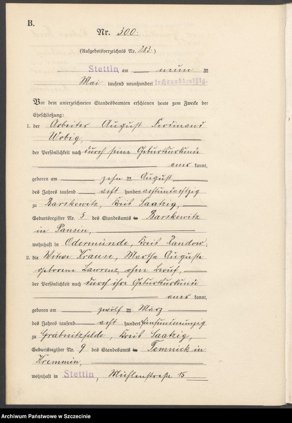 image.from.unit.number "Heiratsregister"