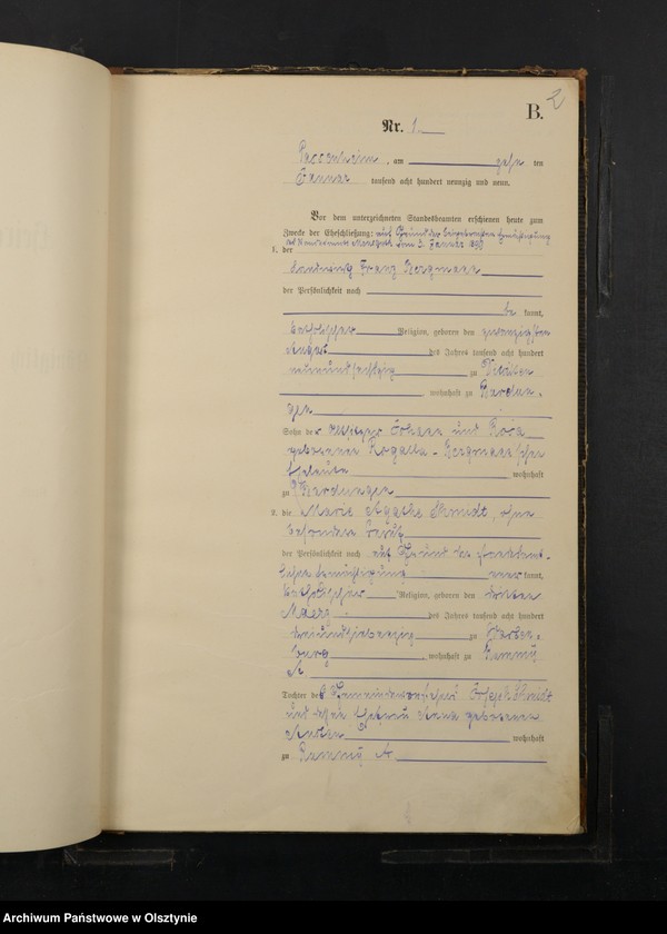 image.from.unit.number "Heiraths-Haupt-Register Nr 1 - 40"