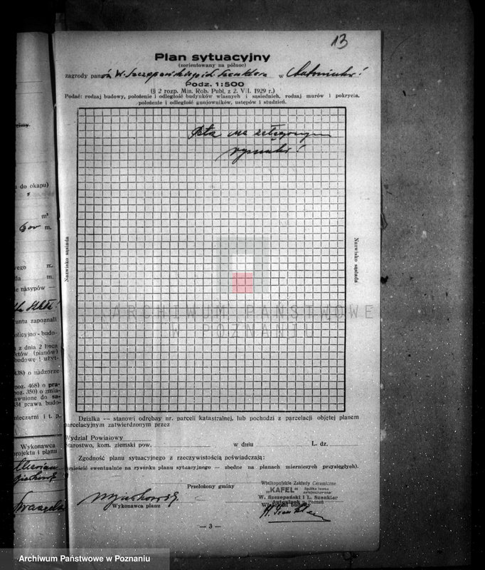 Obraz 18 z jednostki "Zatwierdzenie projektu urządzenia fabryki kafli W. Szczepańskiego i L. Szenklera w Poznaniu"