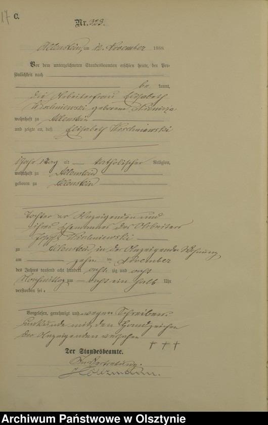 image.from.unit.number "Sterbe-Haupt-Register Tom II,Nr 308 - 394"