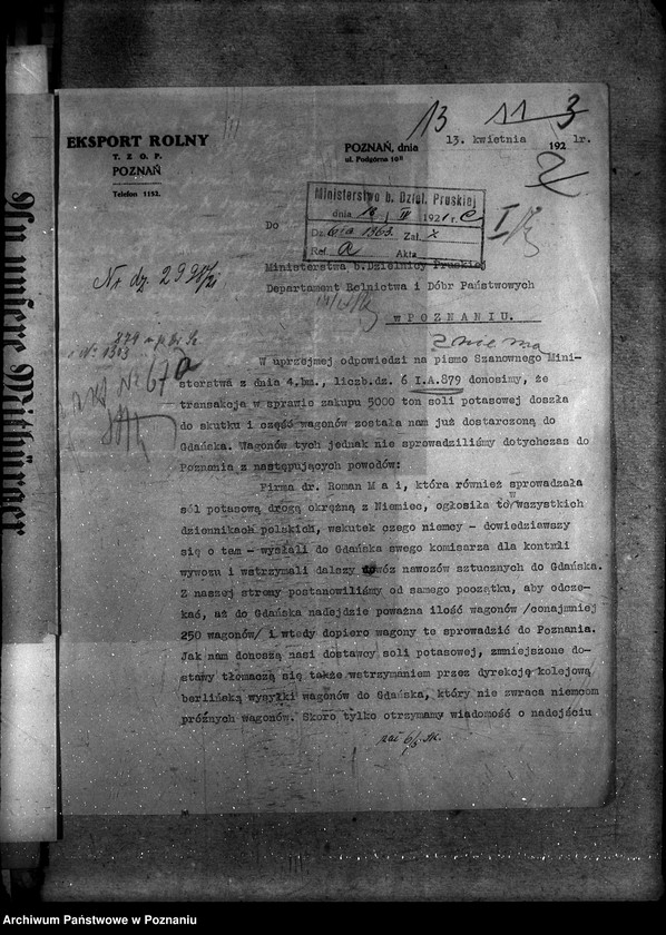 image.from.unit.number "Sprawy szczegółowo-administracyjne Sole potasowe - eksport rolny"