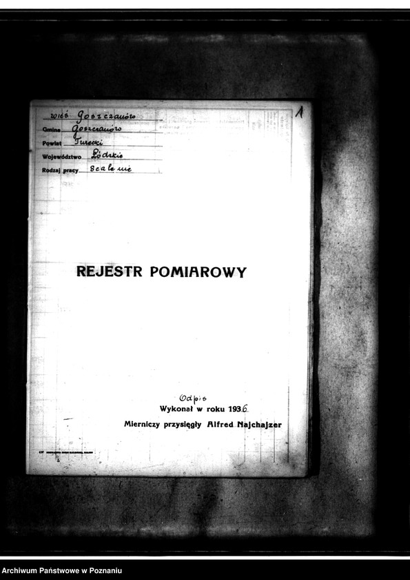 Obraz 5 z jednostki "Rejestr pomiarowy gminy Goszczanów powiat turecki"