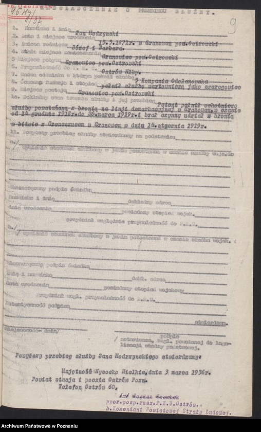 Obraz 12 z jednostki "Odolanów, powiat Ostrów - akta koła."