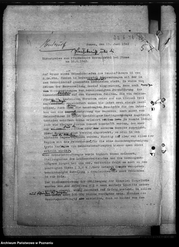 Obraz 8 z jednostki "Pferdedepot der Polizei - Hermanntal bei Neustadt (Posadowo, powiat Nowy Tomyśl) II"