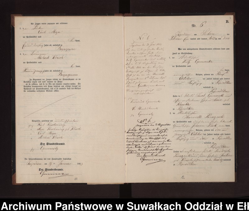 image.from.unit.number "Heiraths-Neben-Register des Preussischen Standes-Amtes Rydzewen Kreis Loetzen"