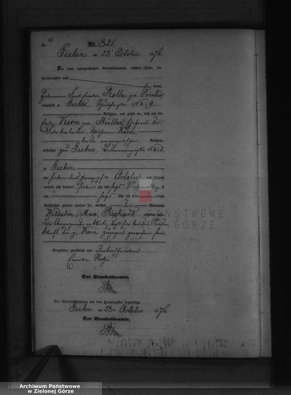 image.from.unit.number "Geburts-Neben-Register, Band III von No 812 bis No 980"