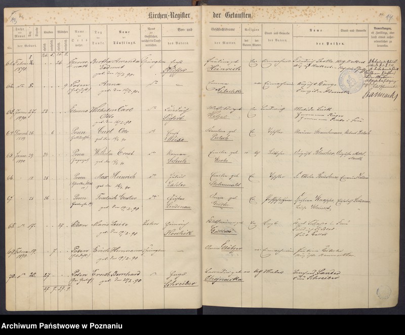 Obraz 10 z jednostki "Taufbuch"