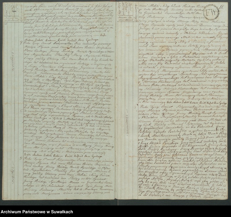 image.from.unit.number "Akta małżeńskie gminy puńskiey od 1-go stycznia do dnia ostatniego grudnia 1817 roku."