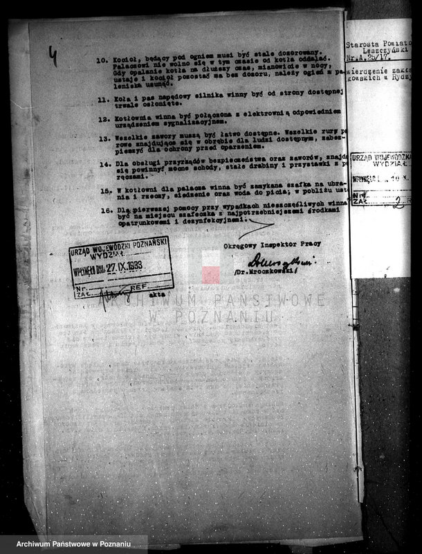 Obraz 8 z jednostki "Zatwierdzenie zakładu przemysłowego /elektrowni/ Fundacji Sułkowskich w Rydzynie"