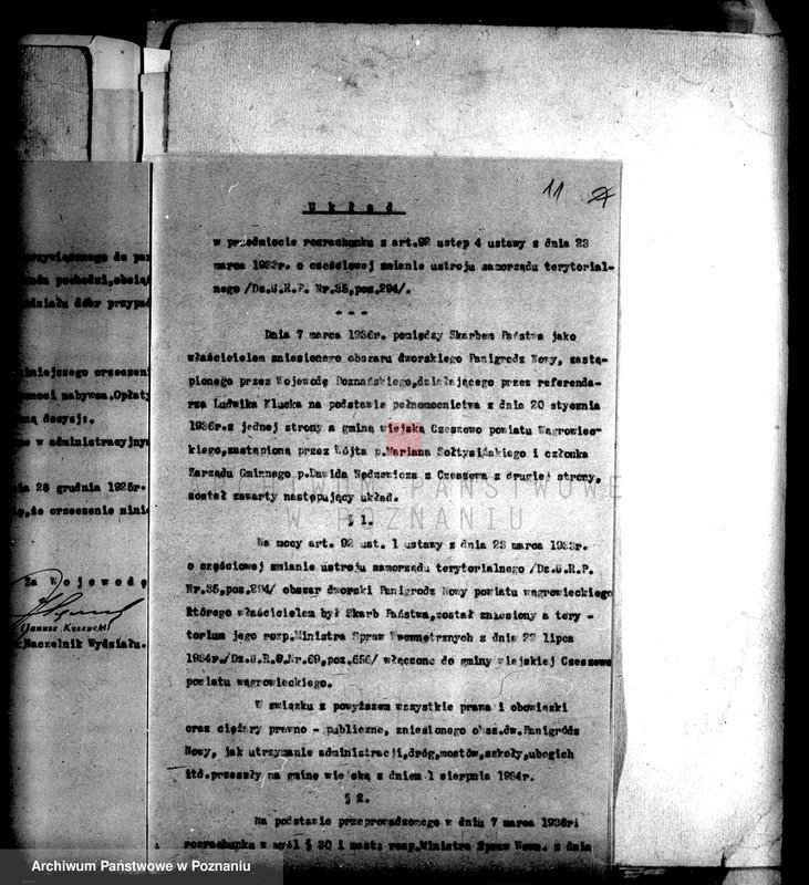 Obraz 18 z jednostki "Przewłaszczenie ziem dotacyjnych Panigródz powiat wągrowieckiego"