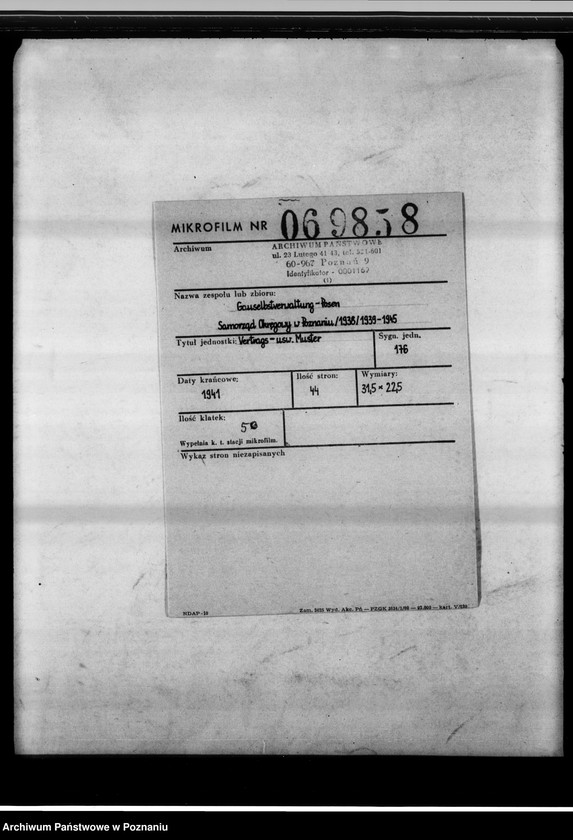 Obraz 2 z jednostki "Vertrags- usw. Muster."