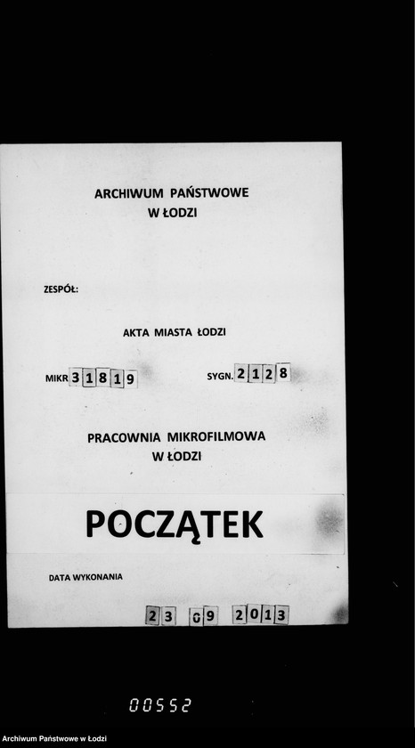 Obraz 1 z jednostki "Kvartir dlja okolotočnych nadziratelej lodzinskoj gorodskoj policji"