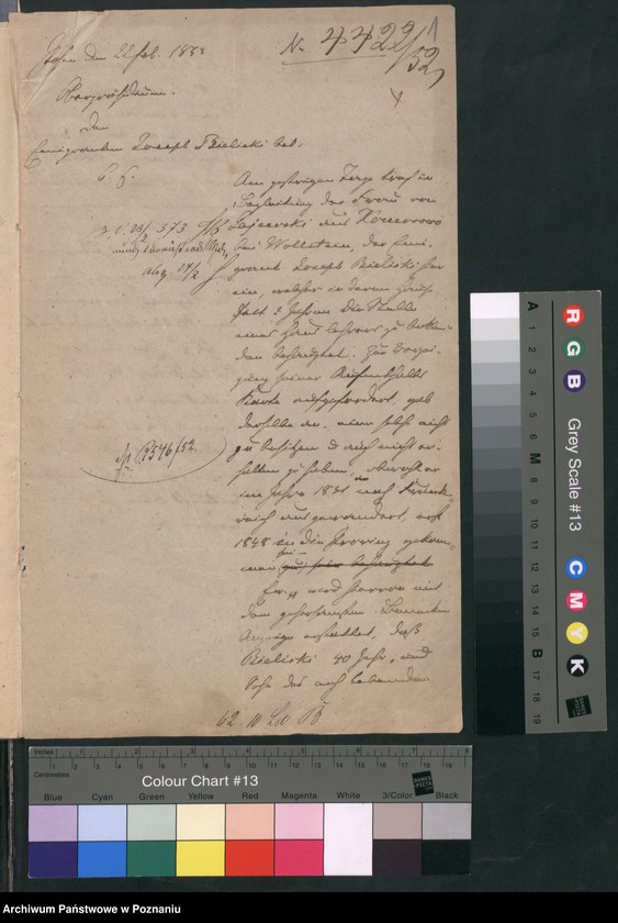 Obraz 4 z jednostki "A. betr. den polnischen Emigranten Josef Felix Bielicki Hauslehrer beim Fürsten Czartoryski"