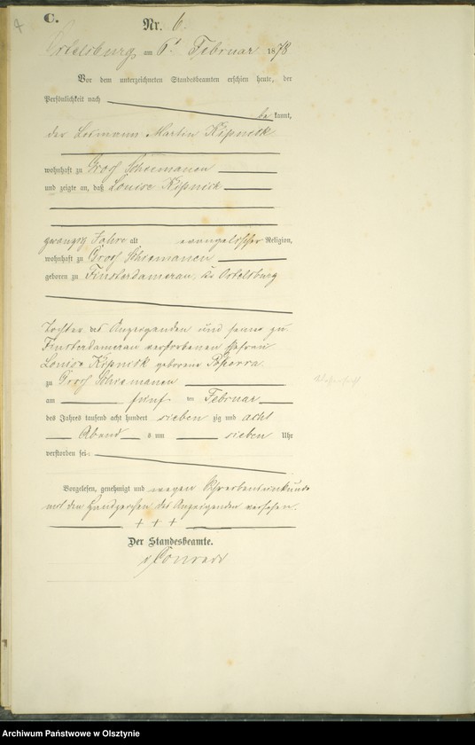 image.from.unit.number "Sterbe-Haupt-Register Nr 1 - 77"