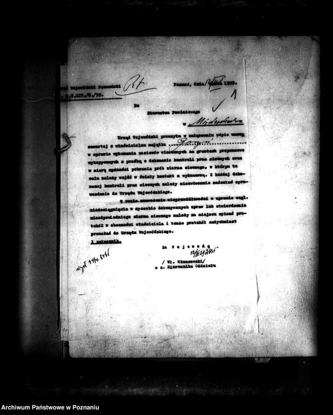 Obraz 5 z jednostki "Sprawy administracji przejściowej majątku Gorzyń powiatu międzychodzkiego"