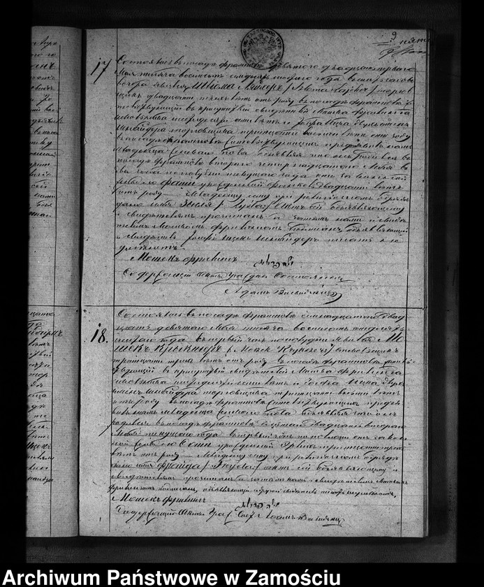 image.from.team "Akta stanu cywilnego Okręgu Bożniczego we Frampolu"