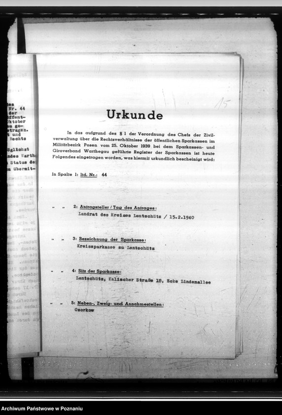 Obraz 20 z jednostki "Sparkassen und Giroverband Wartheland"