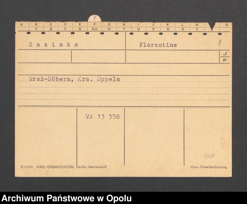 Obraz 3 z jednostki "[Zazinka Florentine, Gross-Döbern]"