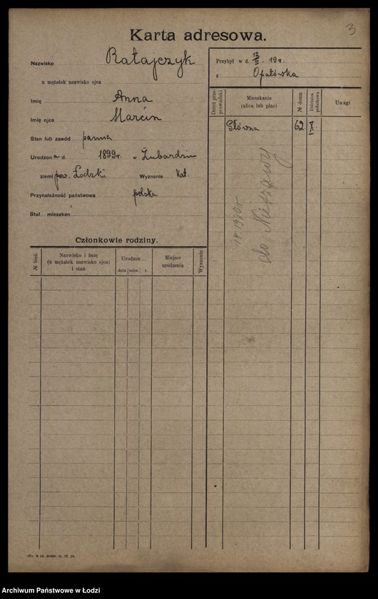 image.from.unit.number "[Spis ludności Łodzi] Ratajczyk-Ratke"