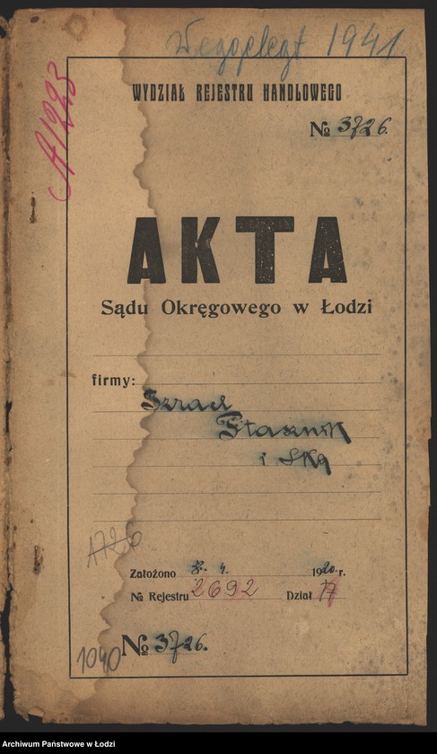 Obraz 2 z jednostki "„Izrael Ptasznik i s-ka” – fabrykacja wyrobów manufakturowych"