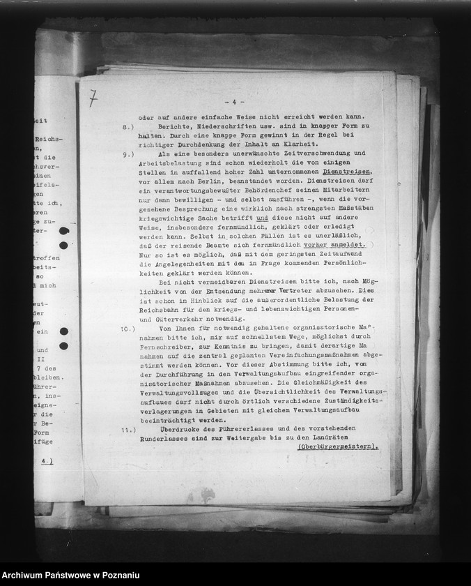 Obraz 11 z jednostki "Zarządzenia w sprawie uproszczenia administracji"