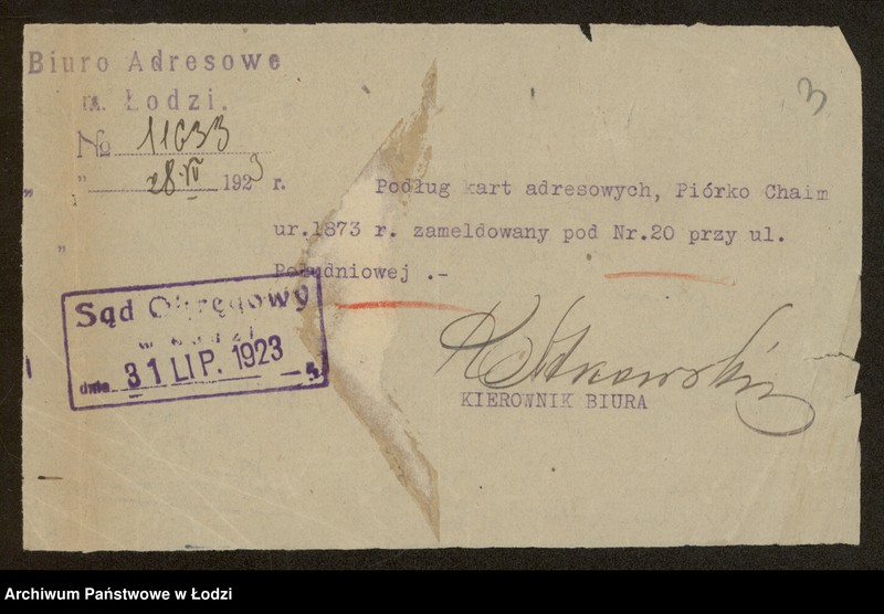 Obraz 5 z jednostki "Chaim Piórko i S-ka- wykończalnia"