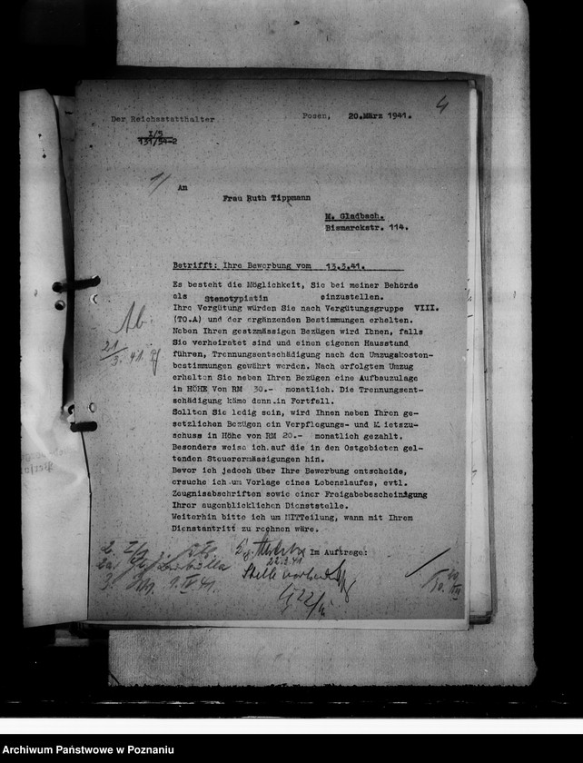 Obraz 8 z jednostki "Bewerbungen um Anstellung"