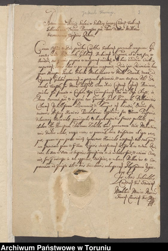 image.from.unit.number "Jakub, Oktawian Konopacki, kasztelan elbląski /akta funkcji publicznych jako kasztelana elbląskiego i skarbnika Ziem Pruskich/"