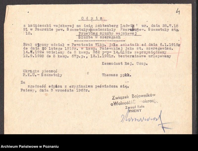 Obraz 19 z jednostki "Życiorysy powstańców wielkopolskich: A - tom l /Abramowski - Andrzejewski/."