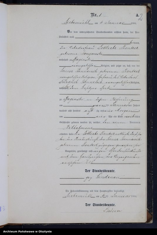 Obraz z jednostki "Geburts-Neben-Register Nr 1 - 86"