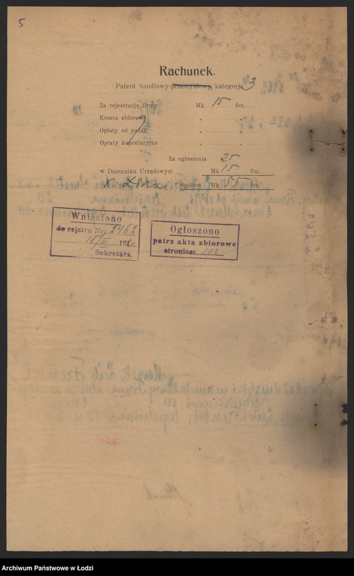 Obraz 7 z jednostki "Moszek Leib Frenkel- sprzedaż chustek i manufaktury"