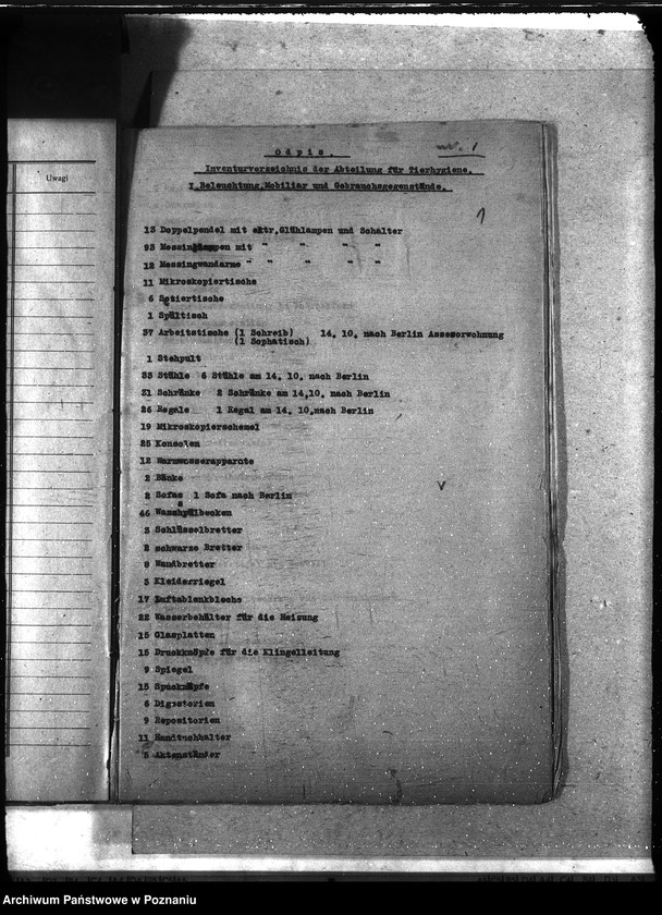 Obraz 5 z jednostki "Instytut Higieny Zwierząt w Bydgoszczy inwentarz"