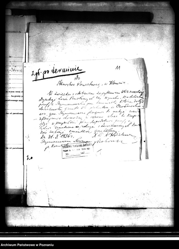 image.from.unit.number "Parcelacja rządowa nieruchomości państwowej Czołnóchów powiatu konińskiego"