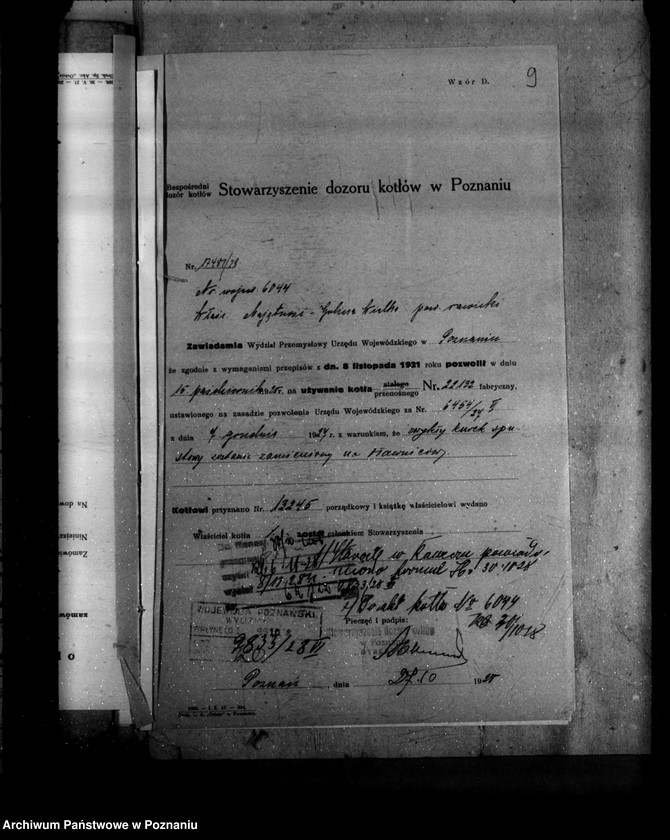 image.from.unit.number "Gorzelnia rolnicza W. Rohra w Golinie Wielkiej nr woj. kotła 6044"