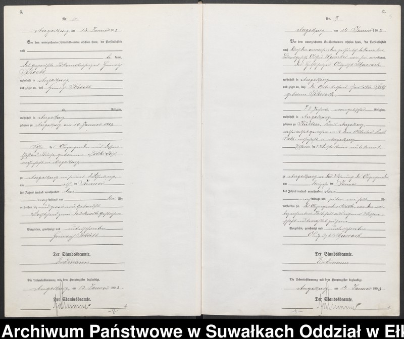 image.from.unit.number "Sterbe-Neben-Register des Preussischen Standes-Amtes Angerburg Kreis Angerburg"