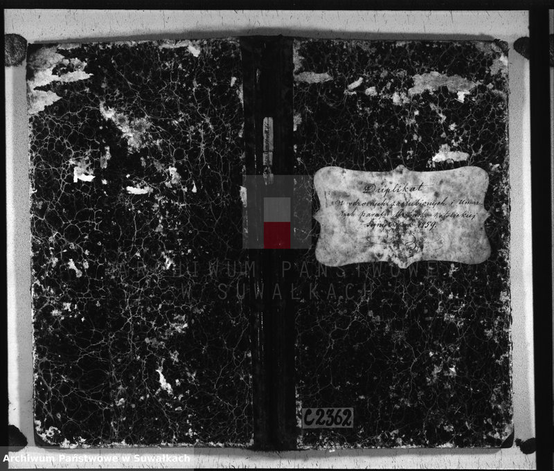 image.from.unit.number "Duplikat urodzonych, zaślubionych i umarłych parafii rzymsko-katolickiej Sejny na rok 1859"