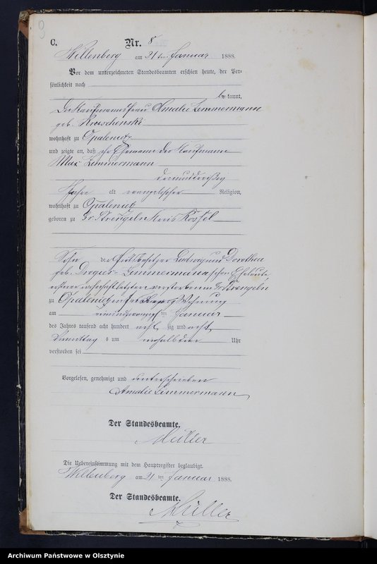 image.from.unit.number "Sterbe-Neben-Register Nr 1 - 119"
