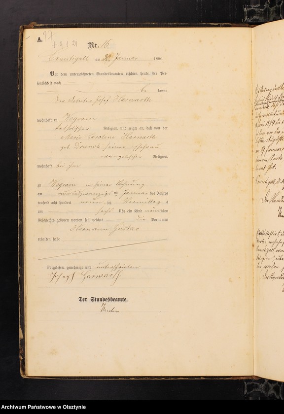 image.from.unit.number "Geburts-Haupt-Register Nr 1 - 181"