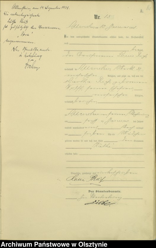 image.from.unit.number "Geburts-Haupt-Register Tom I,Nr 1 - 396"