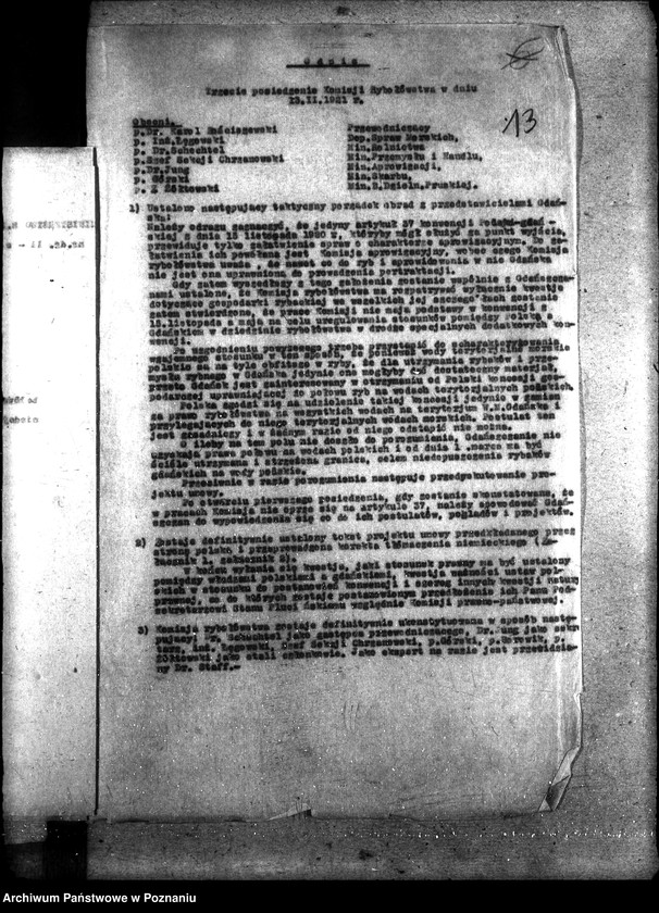 Obraz 18 z jednostki "Sprawy szczegółowo-administracyjne Pertraktacje z Niemcami w sprawie rybołówstwa morskiego"