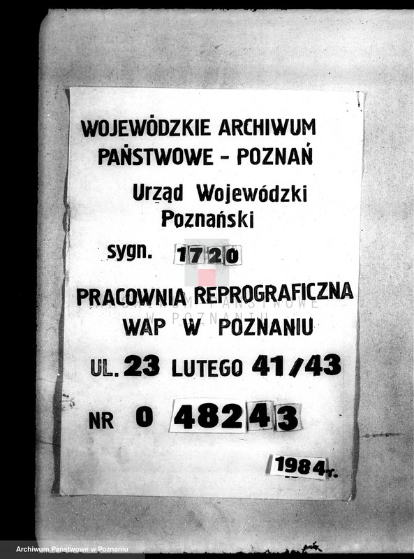 Obraz 1 z jednostki "Sprawy budowlane majątku Chocicza Mała"